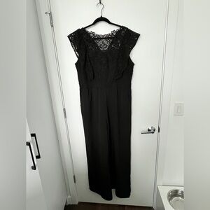 Xhilaration Black Lace Jumpsuit